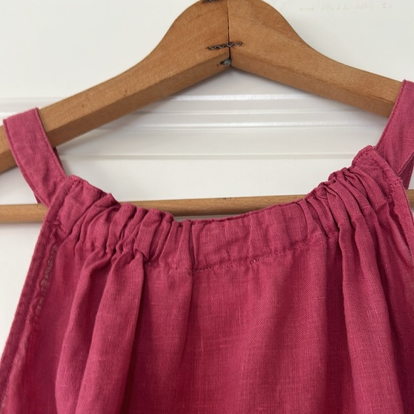Nicole Miller Linen Halter Top in Dark Pink/Mauve Size Large - Picture 8 of 8